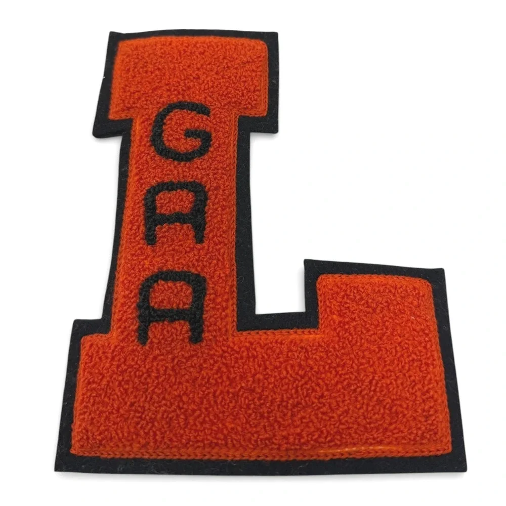 Vintage  Letterman Patch L GAA Pacific Athletic Co Whiting Los Angeles Deadstock